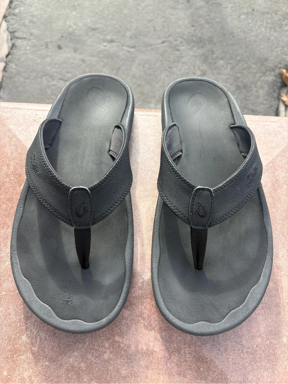 Olukai Ohana Men’s Black Flip Flop Sandals